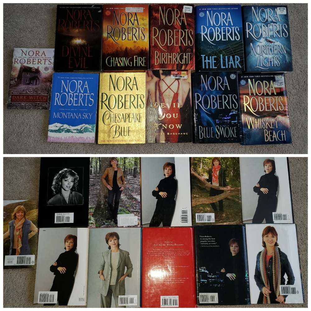 COPY $3 each Nora Roberts hardback novels